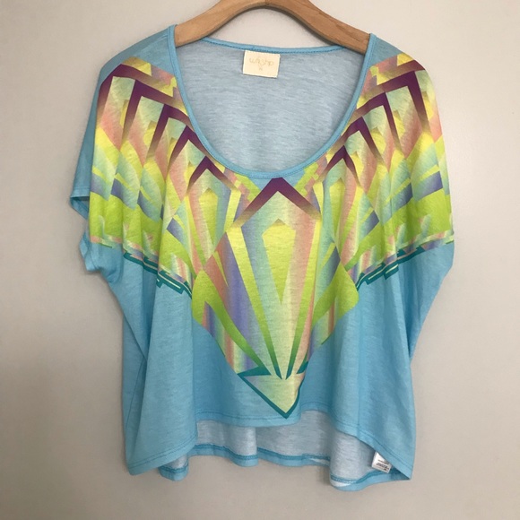Colourful cropped tee - Picture 1 of 4